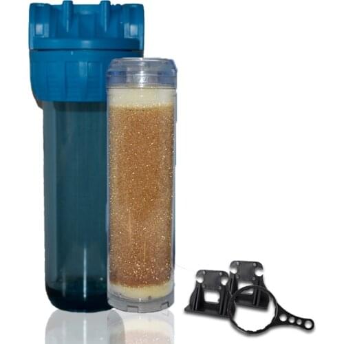 High Quality! 10 ''Transparent Whole House Water Filtration System With 10 İnch Resin Filter 3/4 ''İnlet & Outlet