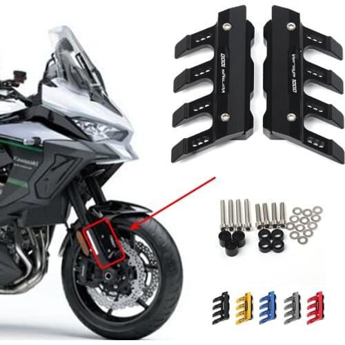 For KAWASAKI Versys 1000 Motorcycle Mudguard Front Fork Protector Guard Block Front Fender Anti-fall Slider Accessories