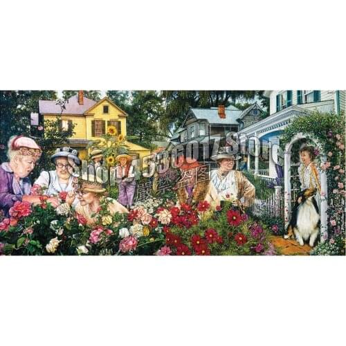 Ladies Garden Club Diy Diamond Mosaic Diamond Painting Cross Stitch Diamond Embroidery Mothers Day Christmas Pattern Rhinestone