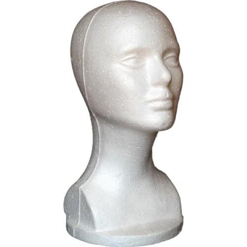 Female Foam Mannequin Manikin Head Model Shop Wig Hair Jewelry Display Stand For Store BarberShop Model Props Display Wigs
