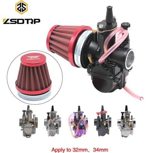 ZSDTRP 55mm Motorcycle Modified Carburetor Air Filter Cup for Keihin OKO KOSO PWK 2T/4T 32mm 34mm Carburador