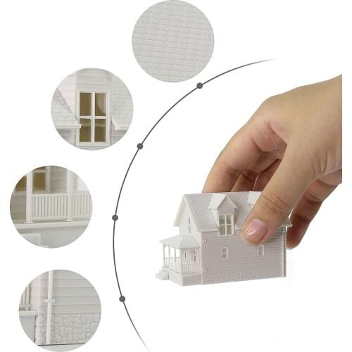 1 Unit/3 Units Model Train Layout N Scale 1:160 Model Blank House Buidlings Kit Unassembled JZN01JJ