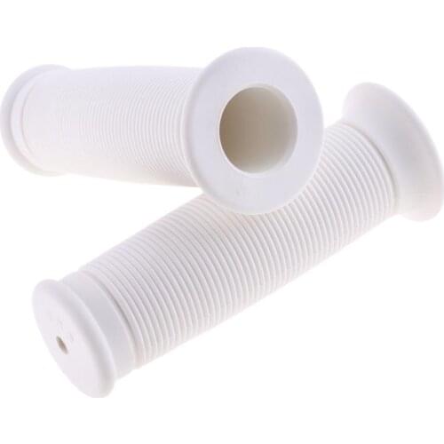 1 Pair 125mm Rubber Vintage Motorcycle Handlebars Grips 7/8 22mm Universal Black