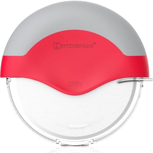 1PC Pizza Cutter Stainless Steel Wheels High Quality Plastic Handle Kitchen Accessories Tools by KITCHENDAO