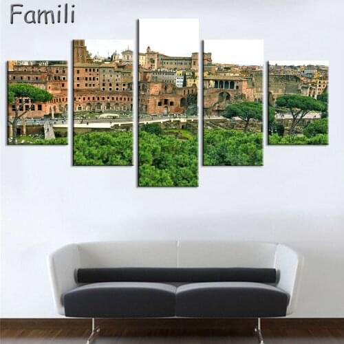5Panel Beautiful landscape In Italy Modern For Home Decor Paintings on Canvas Wall Art for Home Decorations Wall Decor Artwork