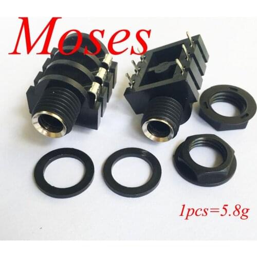 6.35mm/6.35 Stereo Audio original new KTV Audio Jack SocketMicrophone Female socket/Jack Connector 6P/6PIN