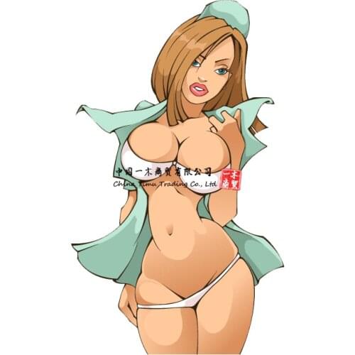 6nurse Girl Sexy Cartoon Car Bumper Sticker Instagram Decal Vintage Car Truck Parts