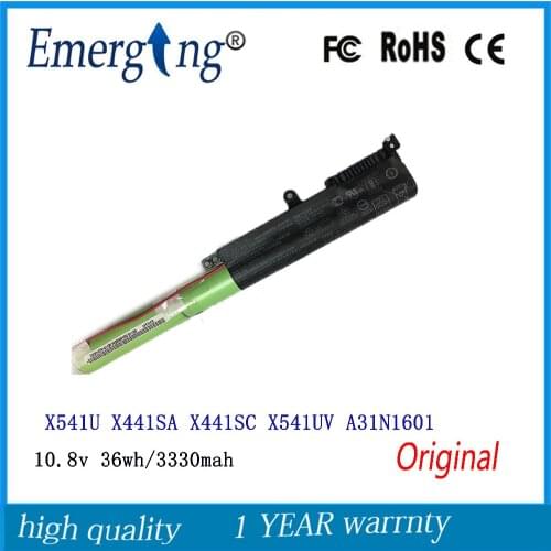New Original 10.8v 36Wh Laptop Battery A31N1601 for ASUS F541UA R541UA R541UJ R541UV X541SA X541SC X541U X541UA X541UVSeries