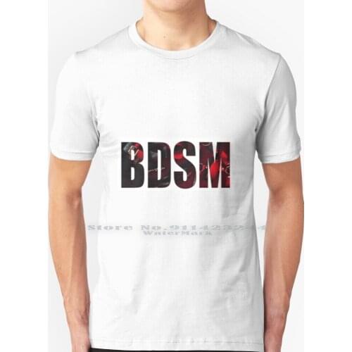 Bdsm Lettering T Shirt 100% Pure Cotton Femdom Dominatrix Mistress Chastity Slave Pain Dominatix Latex Leather Hot Sexy