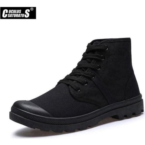 Cuculus Men Military Tactical Boots Desert Combat Outdoor Army Travel Shoes Leather Ankle Male Boots 5815