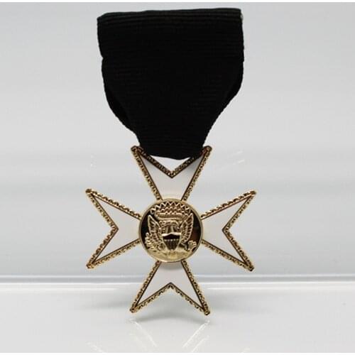 New York Chapel Knight Templar Marathon Brooch Medal Medal Cross Masonic Jewelry