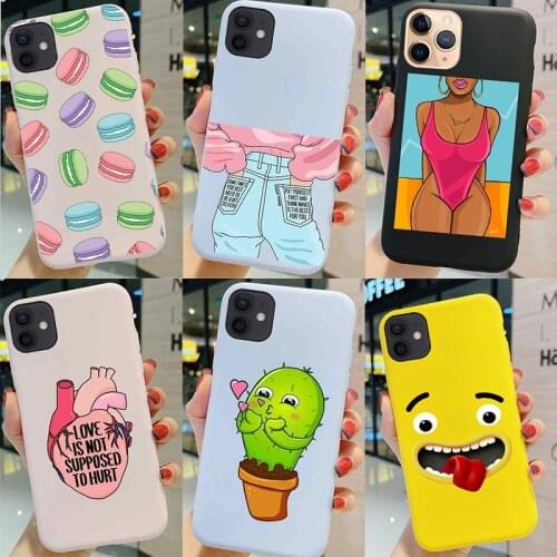 Heart Girl Case For Huawei Honor 10 10X Lite Cover Cute Cartoon Cactus Macaron Funny Face Candy Color Phone Silicone TPU Bumper