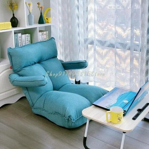 Lazy Sofa With Tatami Bed Chair, Bedroom Single Small Cute Room Floor-to-ceiling Bay Window Small Sofa