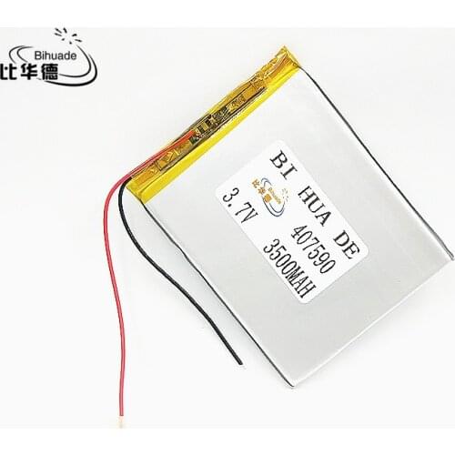 Size 407590 3.7V 3500mah Lithium polymer Battery with Protection Board For PDA Tablet PCs Digital Products