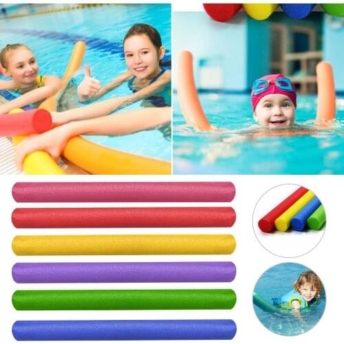 Swimming Pool Noodle Stick Colorful Float Aid Solid Floating Foam Strip Adult Children Swimming Aid Accessories