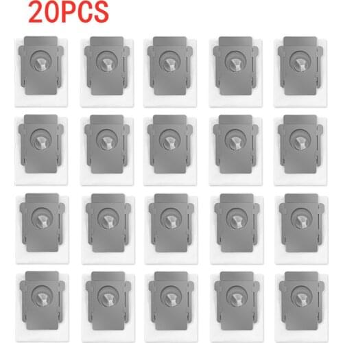 20 PCS Washable Dust Bag Accessroies for iRobot Roomba i7 i7+ E5 E6 Series i7Plus Robot Vacuum Cleaner Kits Rubbish Garbage Bag