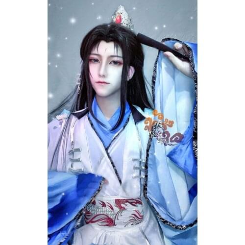 New Anime Villain Self-rescue System Shen Qingqiu Cosplay Costume Tian Guan Ci Fu Shi Wudu Costumes Hanfu for Halloween Carnival
