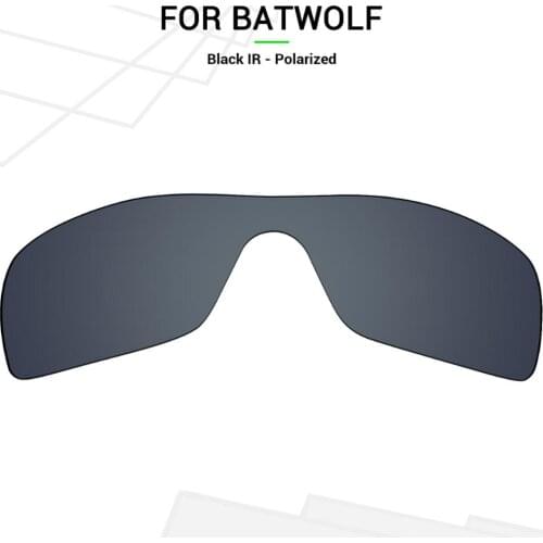 Mryok Anti-Scratch POLARIZED Replacement Lenses for-Oakley Batwolf Sunglasses Black IR