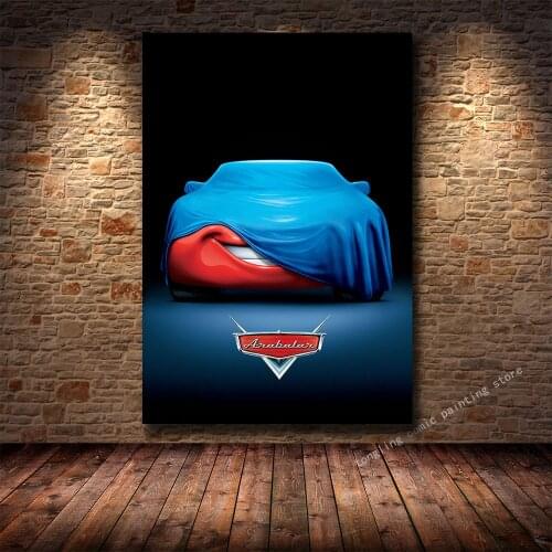 Disney Classic Movie Cars HD Print Poster Canvas Painting Living Room Bedroom Childrens Room Decoration Painting