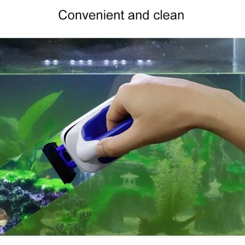 Aquarium Practical Floating Magnetic Brush Fish Tank Glass Algae Scraper Aquarium Window Cleaning Tool Cleaner Magnets Brush