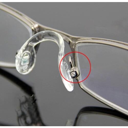 10pcs U Shape Silicone Conjoined Eyeglass Soft Nose Pads For Glasses Anti-Slip Insert Nose Pad