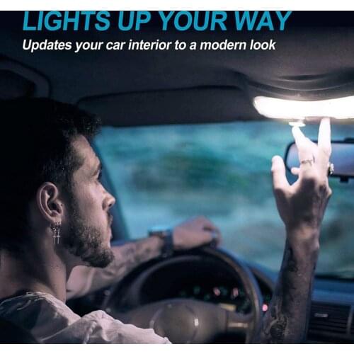 2/10 Pcs W5W 194 T10 LED Glass Housing Cob Car Bulb 6000K White Green Blue Red Wedge License Plate Lamp Dome Light