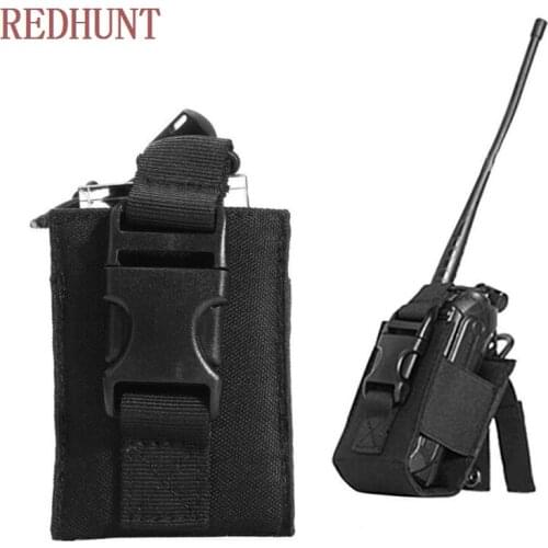 Tactical Molle Radio Walkie Talkie Pouch Military Radio Holder Accessories Bag Outdoor Interphone Storage Case Hunting Pocket