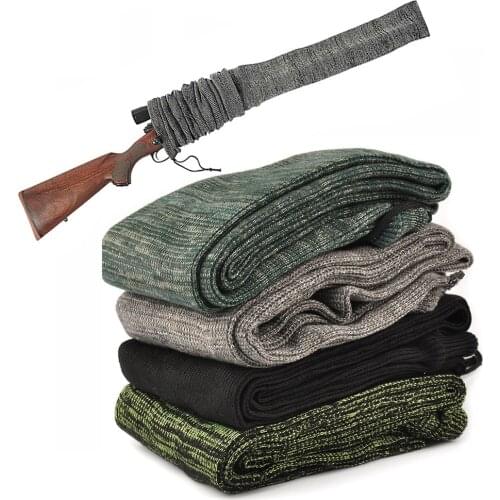 Tactical ar15 accessories airsoft knitted 54 inch rifle scope Socks Protection Cover Bag Case For hunting shooting M4 M16 охота