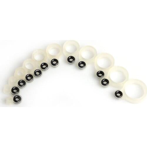 Toply22Pcs Fishing Rod Wire Ring Silicone Fishing Line Guide Ring Different Size 1-22 Fishing Accessories