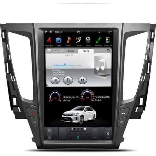 Tesla Style 12.1 Inch IPS Screen Android 9.0 7.16.0 Car GPS Navigation DVD Player for MITSUBISHI Pajero 2016+ Seat Heating
