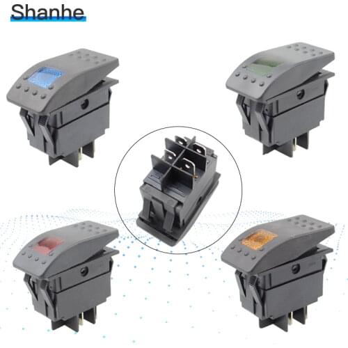 12V 220v Waterproof Bar Rocker Toggle Switch LED Light Car Boat
