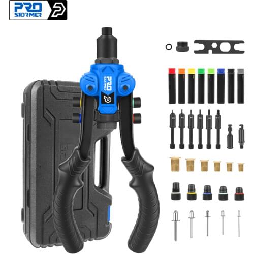 3 in 1 Hand Rivet Nut Guns Riveter of Sleeve Nuts Threaded Rivet Tool for Auto M3/4/5/6/8/10 Multi Reaming by PROSTORMER