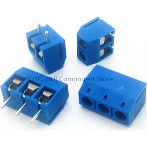50pcs KF301-2P/KF301-3P KF301-5.0-2P KF301-5.0-3P KF301 5.08mm Plug-in Screw Connector
