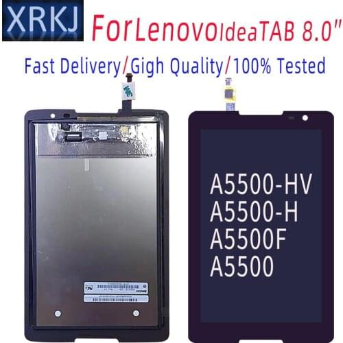 8Inch For Lenovo IdeaTab A8-50 A5500 A5500F A5500-H A5500-HV Touch Screen Digitizer LCD Screen Display Matrix Assembly