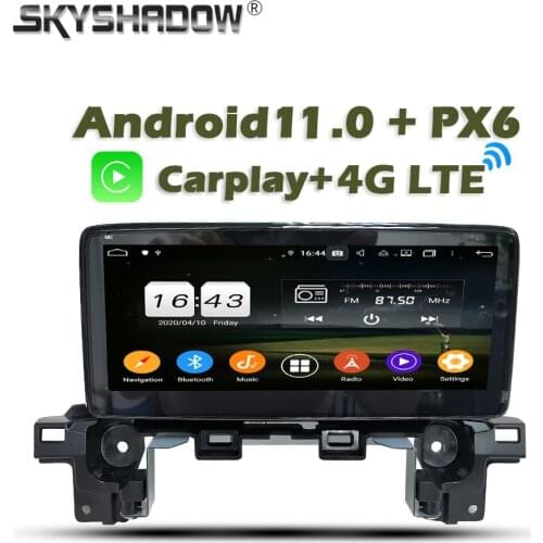Carplay PX6 Car DVD Player DSP Android 10 4G + 64GB GPS map RDS Auto Radio WIFI Bluetooth 5.0 For Mazda CX5 2017 2018 2019 2020