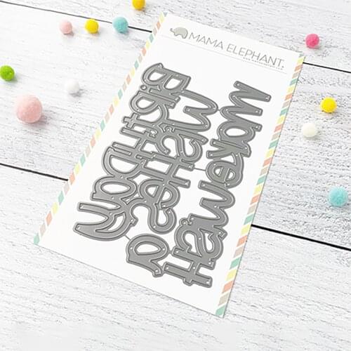 BIG BIRTHDAY WISHES Gift Cover Cutting Dies Scrapbook Diary Decoration Stencil Embossing Template DIY Greeting Card Handmade