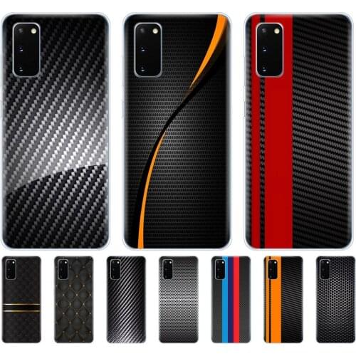 Silicon phone cover case for samsung galaxy S20 PLUS Ultra S10 lite cover for samsung note 10 plus lite car carbon fibre print