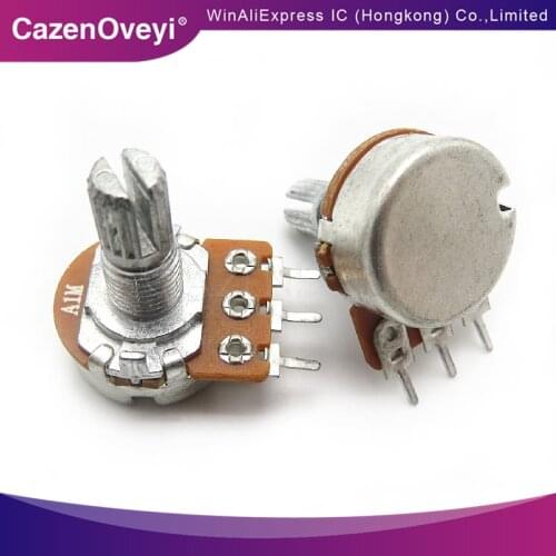 2pcs/lot Imports diaphragm 148 single - potentiometer A105 handle length 15MM flowers with 41 points step A1M In Stock