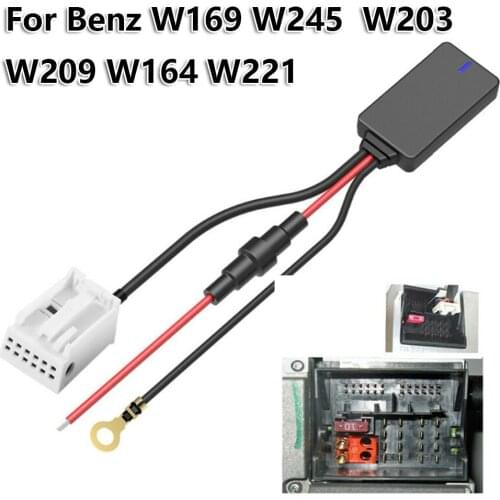 Hot Sale 12Pin Bluetooth 4.0 Car Radio AUX Cable Adapter For Mercedes W169 W245 W203 W209 W164 Car Bluetooth Kit