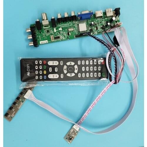 Kit For LP140WH4-TLN2/LP140WH4-TLP2 controller board digital 1366X768 40pin VGA LED HDMI WLED DVB-T TV LVDS USB AV Signal remote