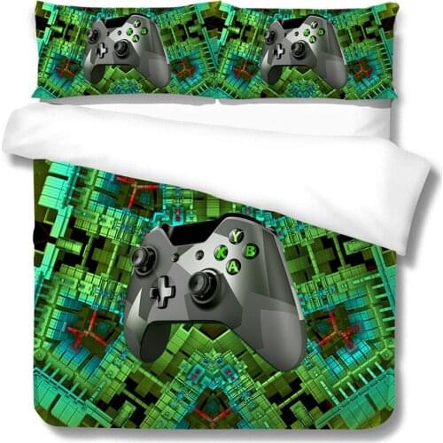3D Bedding Set Xbox Game Handle Printed Duvet Cover Set King Queen Full Double Single Size Boys Girls Room Bedclothes