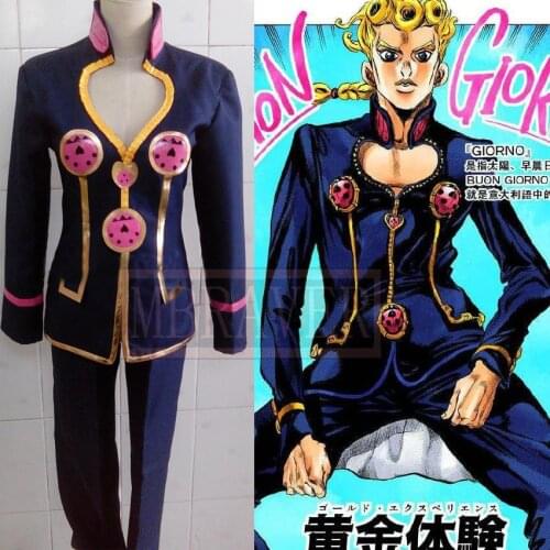 JoJos Bizarre Adventure Giorno Giovanna Cosplay Costume