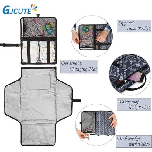 Newborn Baby Changing Pad Baby Changer Portable Foldable Waterproof Stroller Mattress Children Floor Mat 35*25 cm