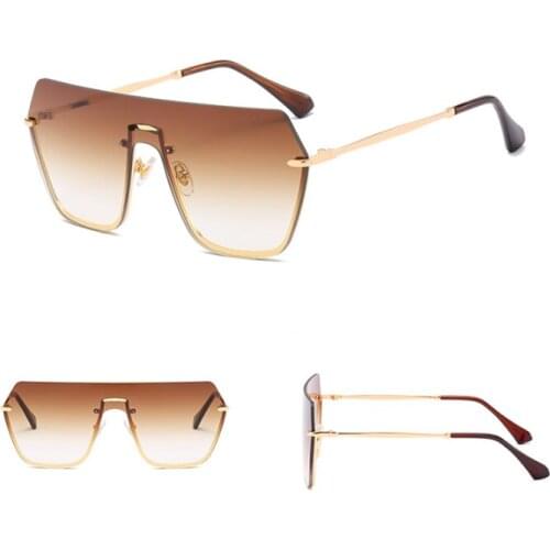 The new frameless sunglasses 5190 style sunglasses for women and men metal sun glasses HOT selling women glasses