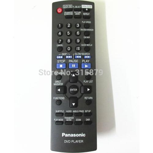 General Remote Control for Panasonic DVD Player Black