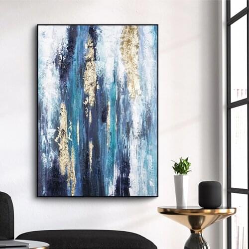 Large Wall Art Oil Painting On Canvas Handmade Modern Abstract Paintings Large Cuadros Decoration Picture Hand Painted Unframde