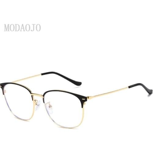 Glasses Frame Women Vintage eyewear Fashion Eye Glasses Frames For Men Clear Glasses Unisex Metal Optical Glasses Frame 8C7J36