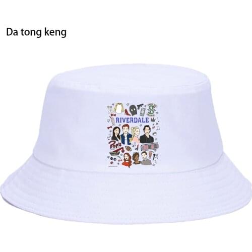 Riverdale South side Serpents Harajuku Summer Hat Women Men Panama Bucket Cap The Design Flat Visor 90S Fisherman Hat