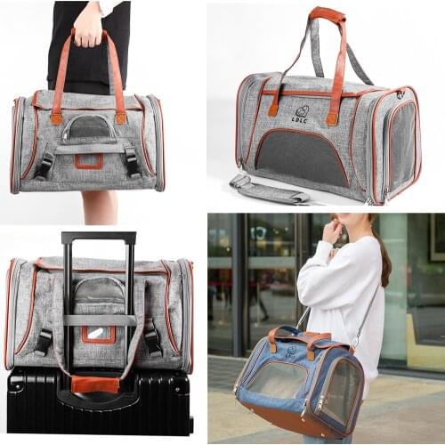 Dog Carrier Bags Portable Pet Cat Dog Slings Breathable Cat Carrier Bag Airline Approved Transport Carrying for Cats Small New
