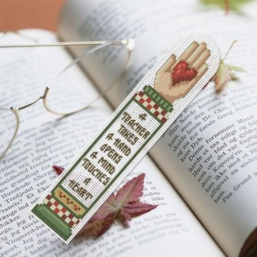 Gift Teacher DIY Craft Stich Cross Stitch Bookmark Nests Plastic Fabric Needlework Embroidery Crafts Counted Cross-Stitching Kit